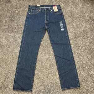 LEVIS 501 ORIGINAL BLUE DENIM JEANS WOMENS SZ 33 X 32 NWT 2022 BLANK RED TAB NEW